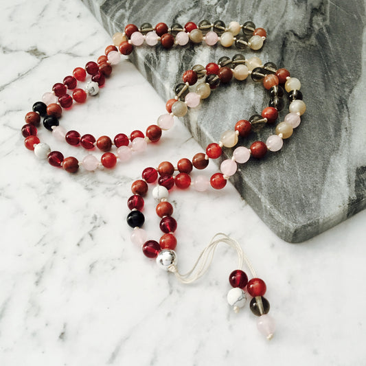 Fertility & Pleasure 108 Mala Gemstone Necklace