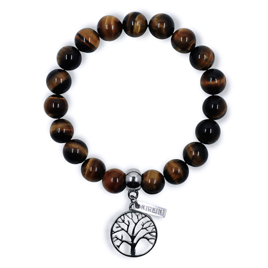 Tigers Eye Gemstone Charm Bracelet