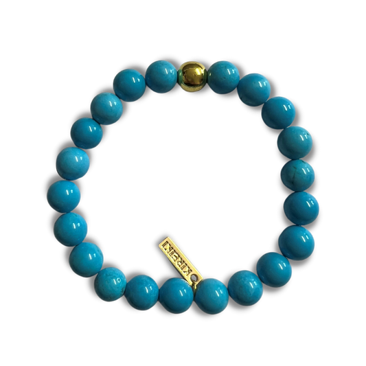 Turquoise Gemstone Manifest Bracelet