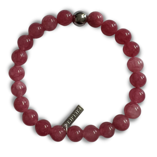 Cherry Quartz Gemstone Manifest Bracelet