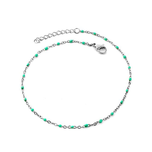 Turquoise Bead Anklet
